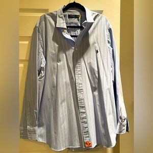 Men button down collar shirt